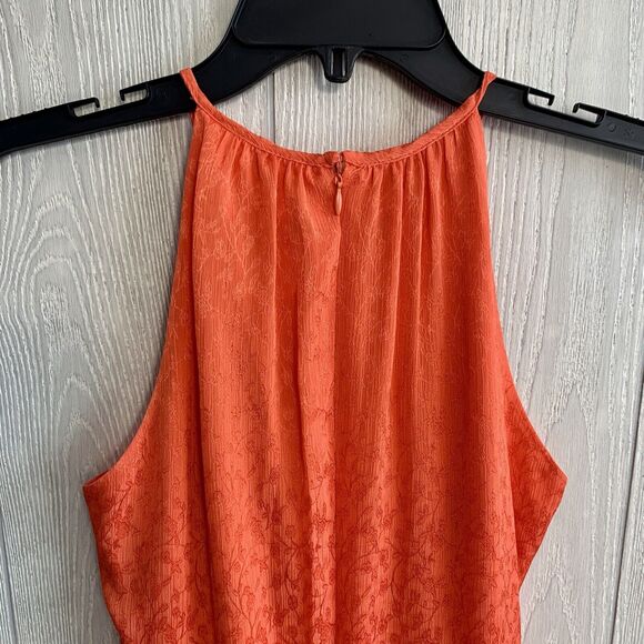 DKNY Orange Midi Sleeveless Dress Size 4 NWT - Picture 5 of 6